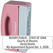 PN40 - PN40 - Pink Pocket Stamp<br>1/2" x 2"