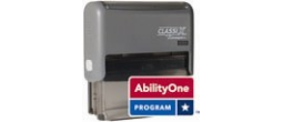 7520-01-381-8017 - AbilityOne P09 - Self-Inking Message Stamp 
7/8" x 2-1/4" 
